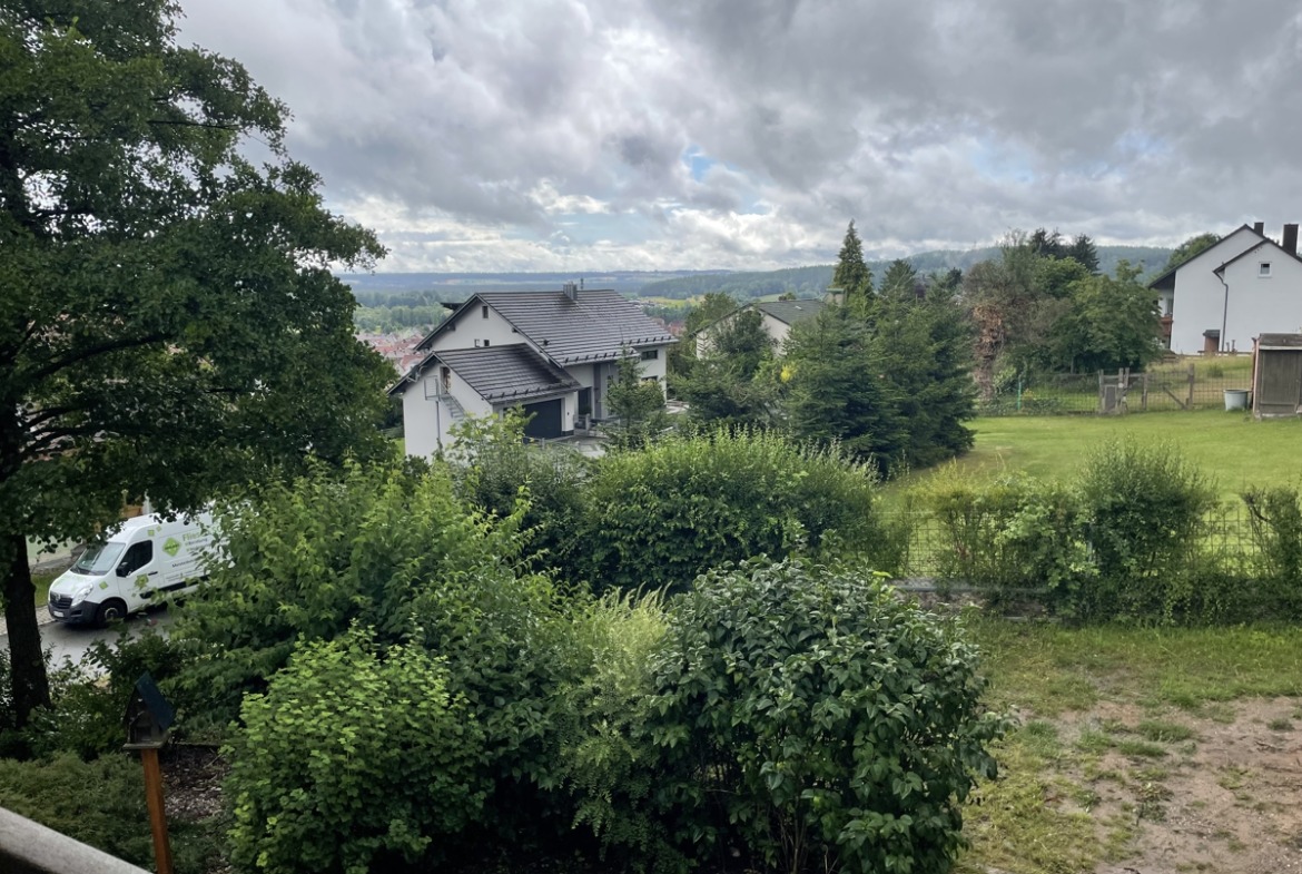 Ausblick vom Balkon